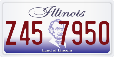 IL license plate Z457950