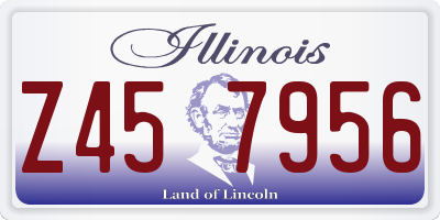 IL license plate Z457956