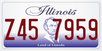 IL license plate Z457959