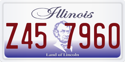 IL license plate Z457960