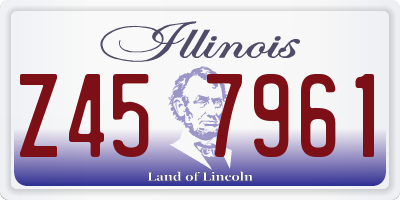IL license plate Z457961