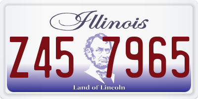 IL license plate Z457965