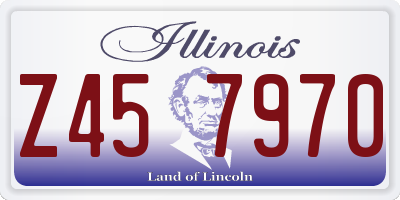 IL license plate Z457970