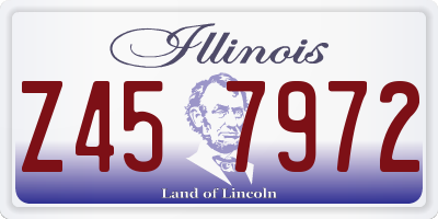 IL license plate Z457972