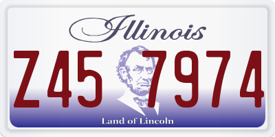 IL license plate Z457974