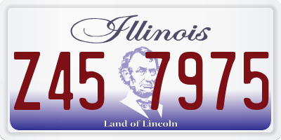 IL license plate Z457975