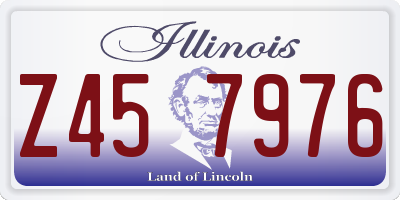 IL license plate Z457976