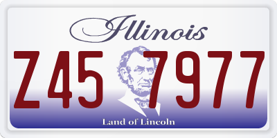 IL license plate Z457977