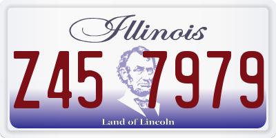 IL license plate Z457979