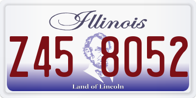 IL license plate Z458052
