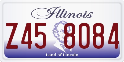 IL license plate Z458084