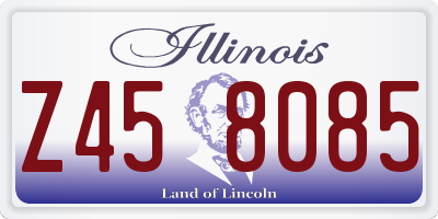 IL license plate Z458085