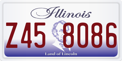IL license plate Z458086
