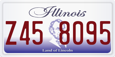 IL license plate Z458095