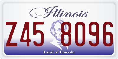 IL license plate Z458096