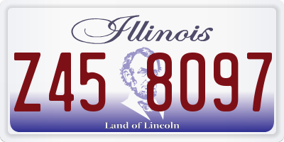 IL license plate Z458097