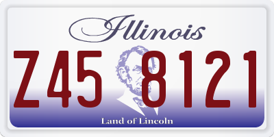 IL license plate Z458121