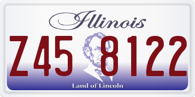 IL license plate Z458122