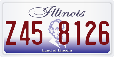 IL license plate Z458126