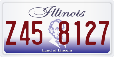 IL license plate Z458127