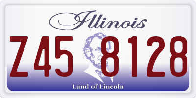 IL license plate Z458128