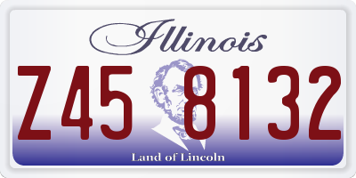 IL license plate Z458132