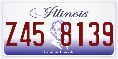 IL license plate Z458139