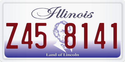 IL license plate Z458141