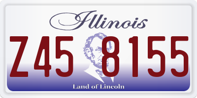 IL license plate Z458155