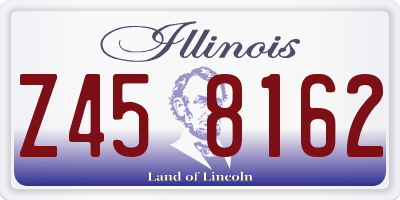 IL license plate Z458162