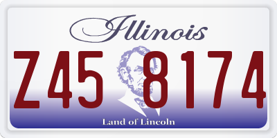 IL license plate Z458174