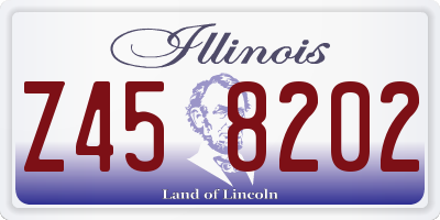 IL license plate Z458202