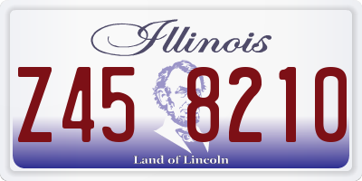 IL license plate Z458210
