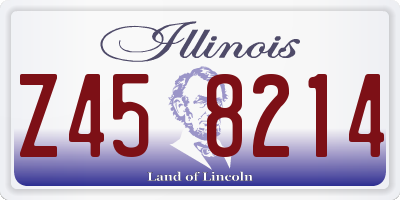 IL license plate Z458214