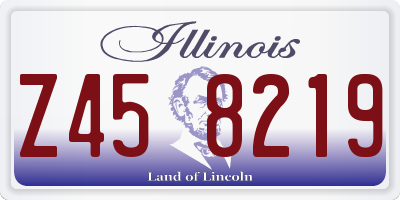 IL license plate Z458219