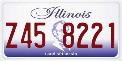 IL license plate Z458221