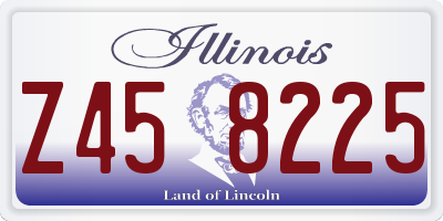IL license plate Z458225