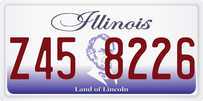IL license plate Z458226