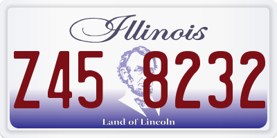 IL license plate Z458232