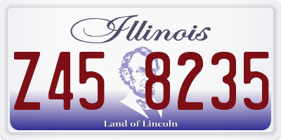 IL license plate Z458235