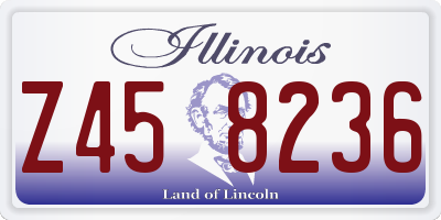 IL license plate Z458236