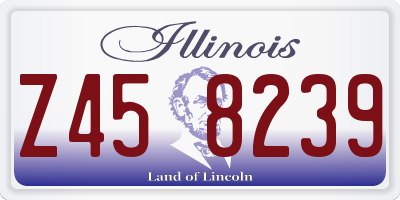 IL license plate Z458239