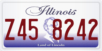 IL license plate Z458242