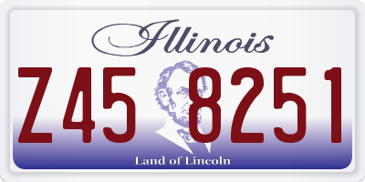 IL license plate Z458251