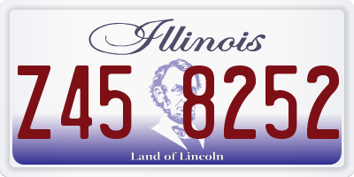 IL license plate Z458252