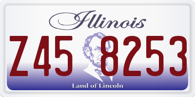 IL license plate Z458253