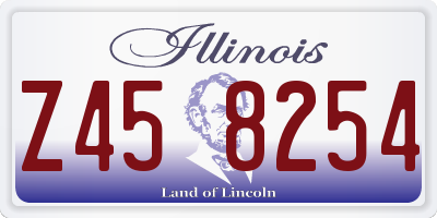 IL license plate Z458254