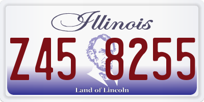 IL license plate Z458255