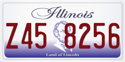 IL license plate Z458256