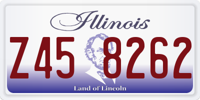 IL license plate Z458262